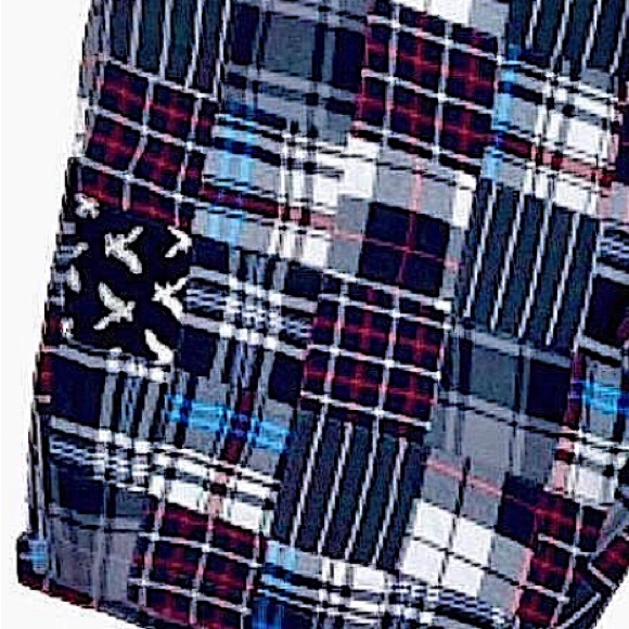 SIEGFRIED Men’s VINTAGE Patchwork Plaid Madras Flat Front Shorts Size 40 - Picture 4 of 5